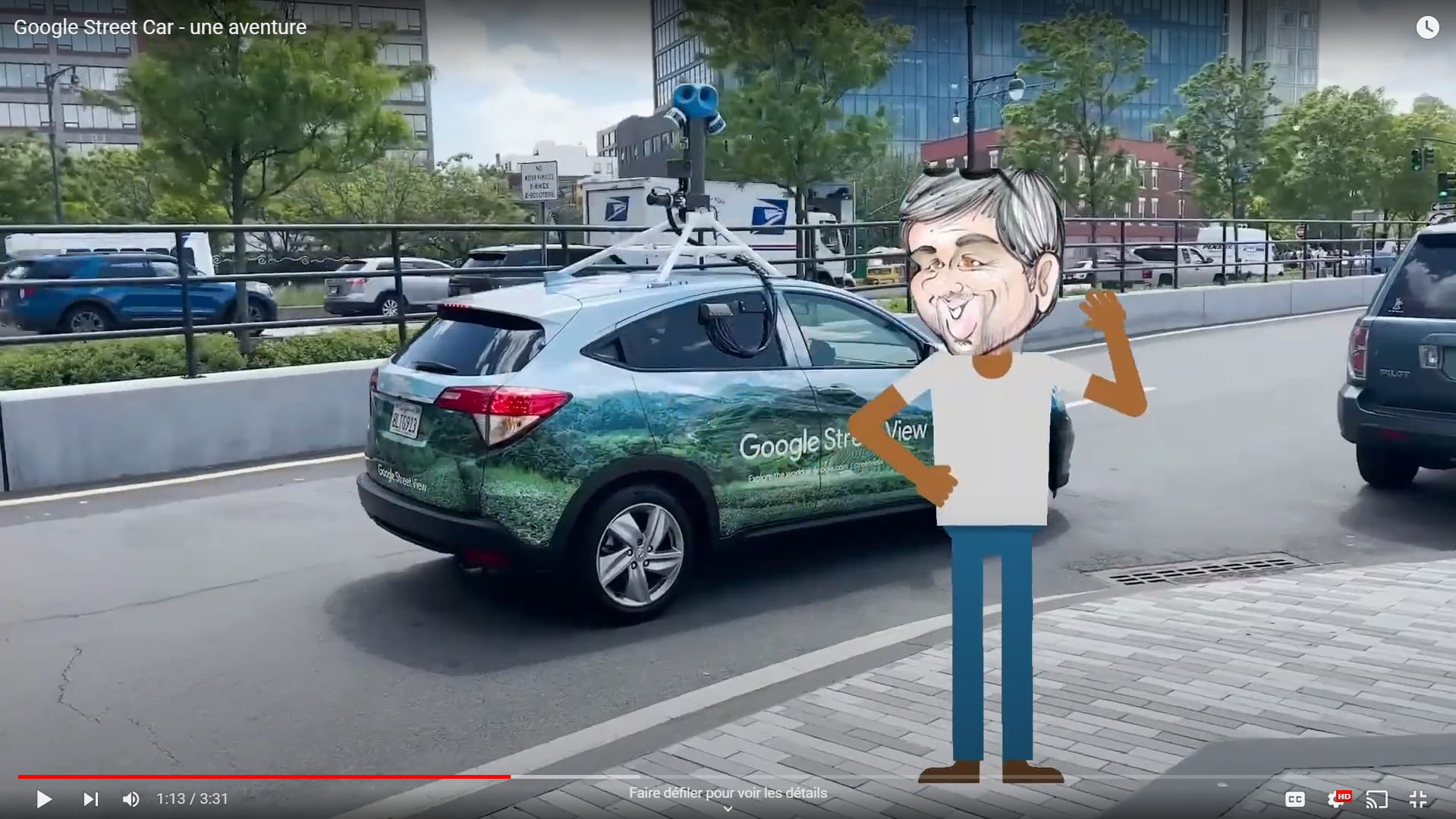 Prise d'écran d'une vidéo de ma chaine YouTube